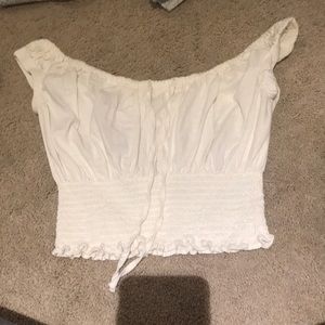 White crop top